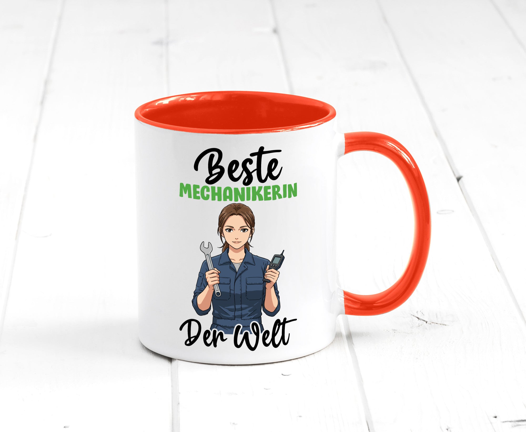 Beste Mechanikerin | KFZ v2 Humor Geschenkidee Tasse