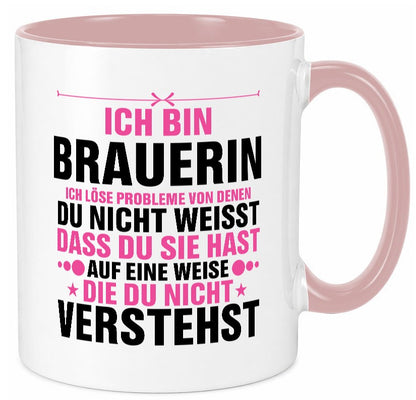 Löse Probleme: Brauerin | Bier Brauerei Geschenkidee Humor Tasse