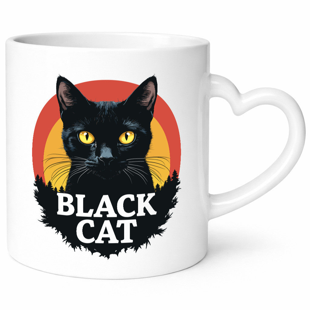 Black Cat | Schwarze Katze Böse Humor Tierliebhaber Geschenkidee Tasse