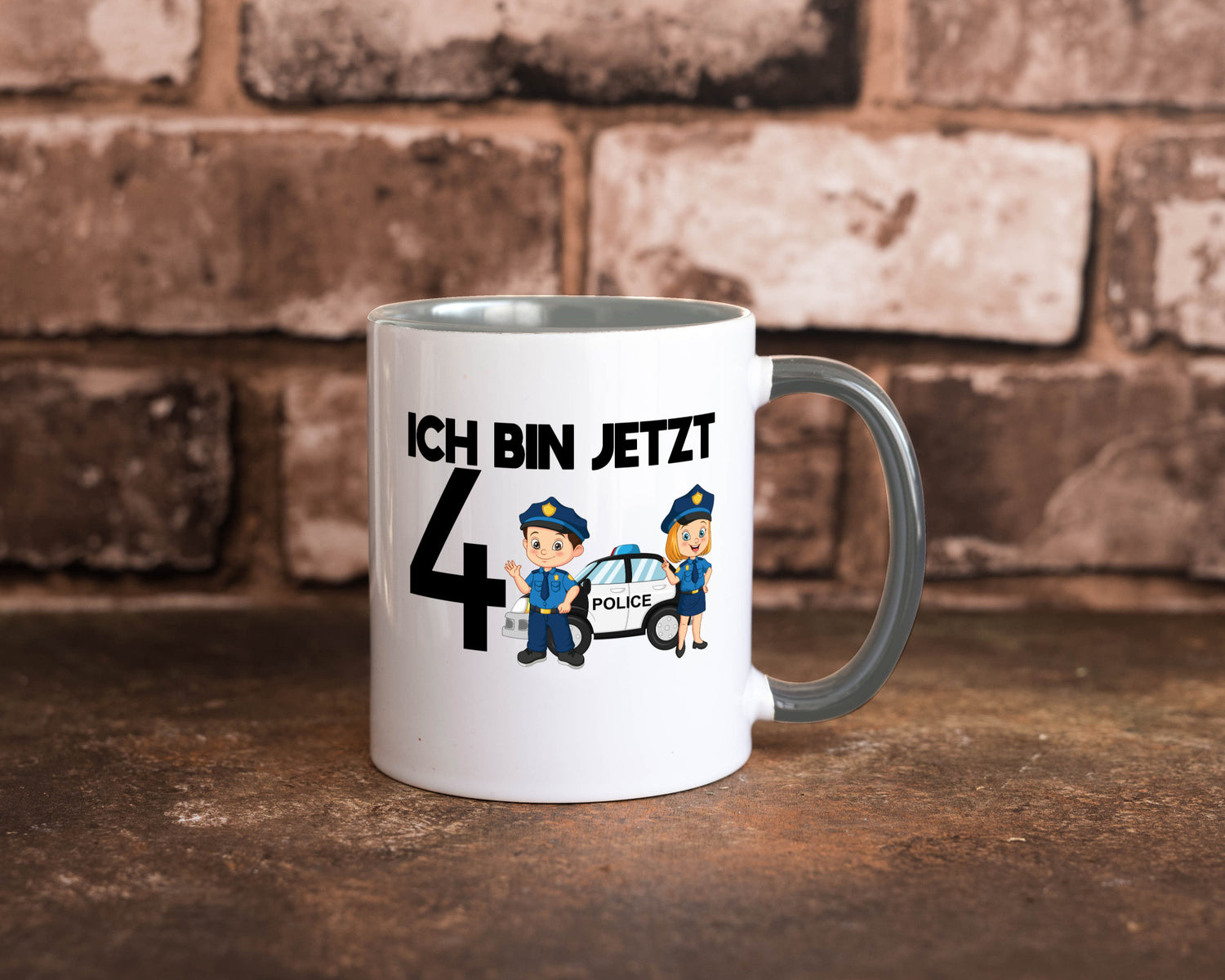 Ich bin jetzt 4 | Polizei 4. Geburtstag Jähriger Geschenk Geschenkidee lustiger
