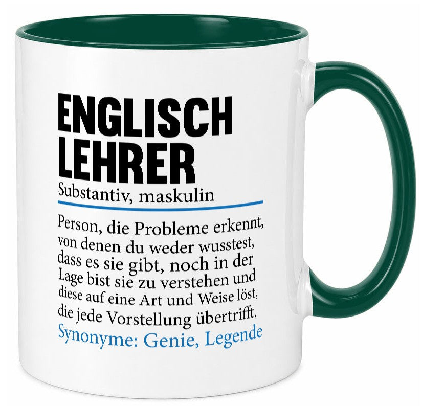 Englischlehrer | Lehrer Schule Englisch Geschenkidee Humor Tasse