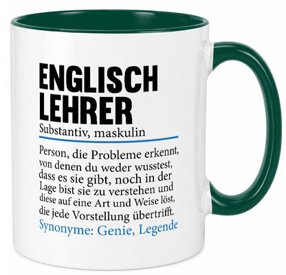 Englischlehrer | Lehrer Schule Englisch Geschenkidee Humor Tasse