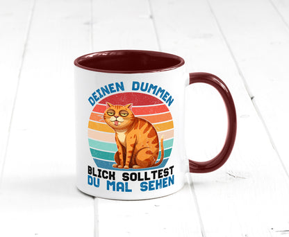 Deinen dummen Blick solltest du mal sehen | Katze Geschenkidee Tierliebhaber