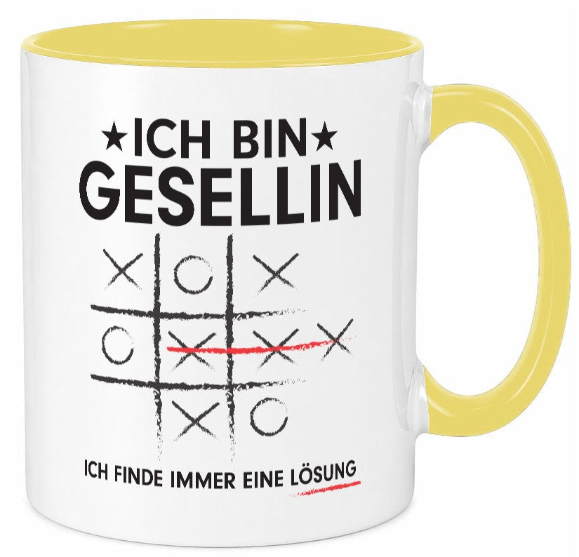 Löse Probleme: Gesellin | Handwerkerinnen Geschenkidee Humor Tasse