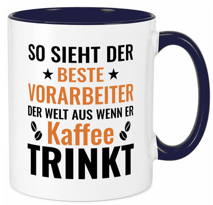 Kaffee trinkt: Vorarbeiter | Kollege Teamleiter Geschenk Arbeit Kollegen Büro