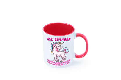 Niedliches Einhorn | lustige Tasse Frauen Mädchen lustiger Spruch Geschenk