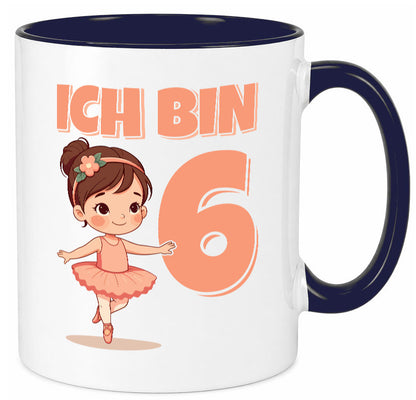 6 Geburtstag | Jahre Ballerina Mädchen Ballet lustig Geschenkidee Geschenk Tasse