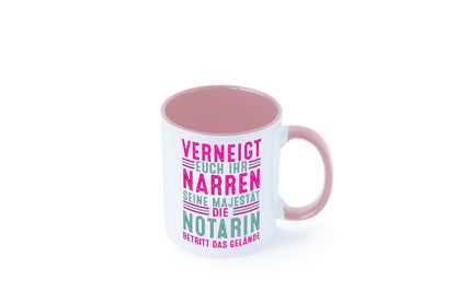 Verneigt euch: Notarin | Juristin lustig Humor Geschenkidee Geschenk Tasse