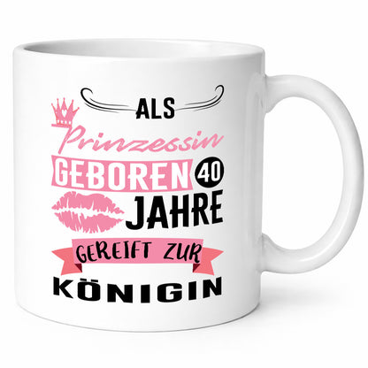 Als Prinzessin Geboren | 40. Geburtstag Ich bin Königin Geschenk Geschenkidee