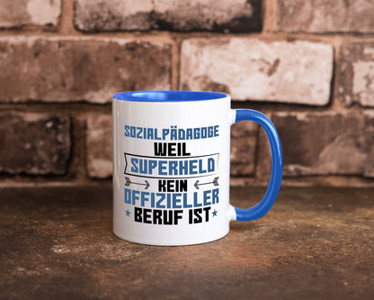 Superheld Sozialpädagoge | Pädagoge lustig Humor Geschenkidee Geschenk Tasse