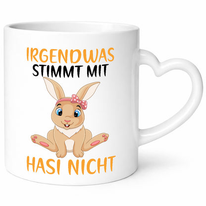 Irgendwas stimmt mit Hasi nicht | Klopapier Hase Maske Humor Familie