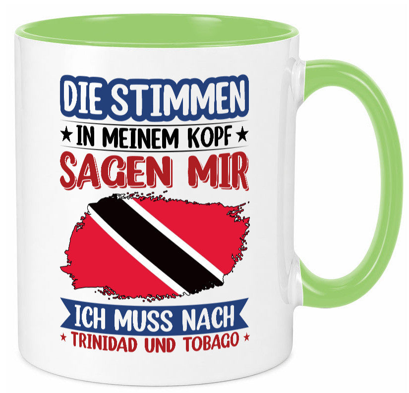 Trinidad und Tobago | Urlaub Stimmen in meinem Kopf v2 Geschenkidee Humor Tasse