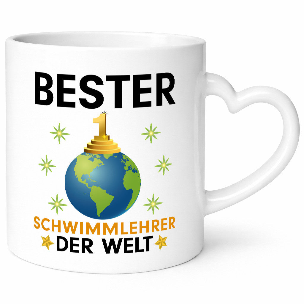 Welt Bester Schwimmlehrer | Lehrer Schüler schwimmen Humor Geschenkidee Tasse