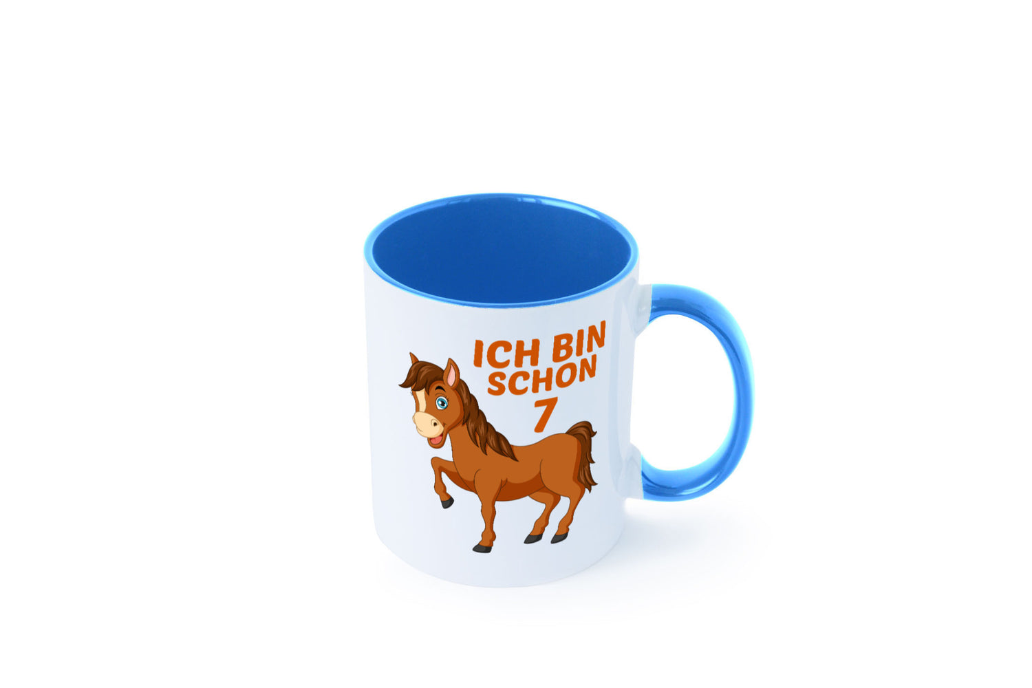 7. Geburtstag | Ich bin schon 7 Pferde Pony Humor Geschenkidee Tasse