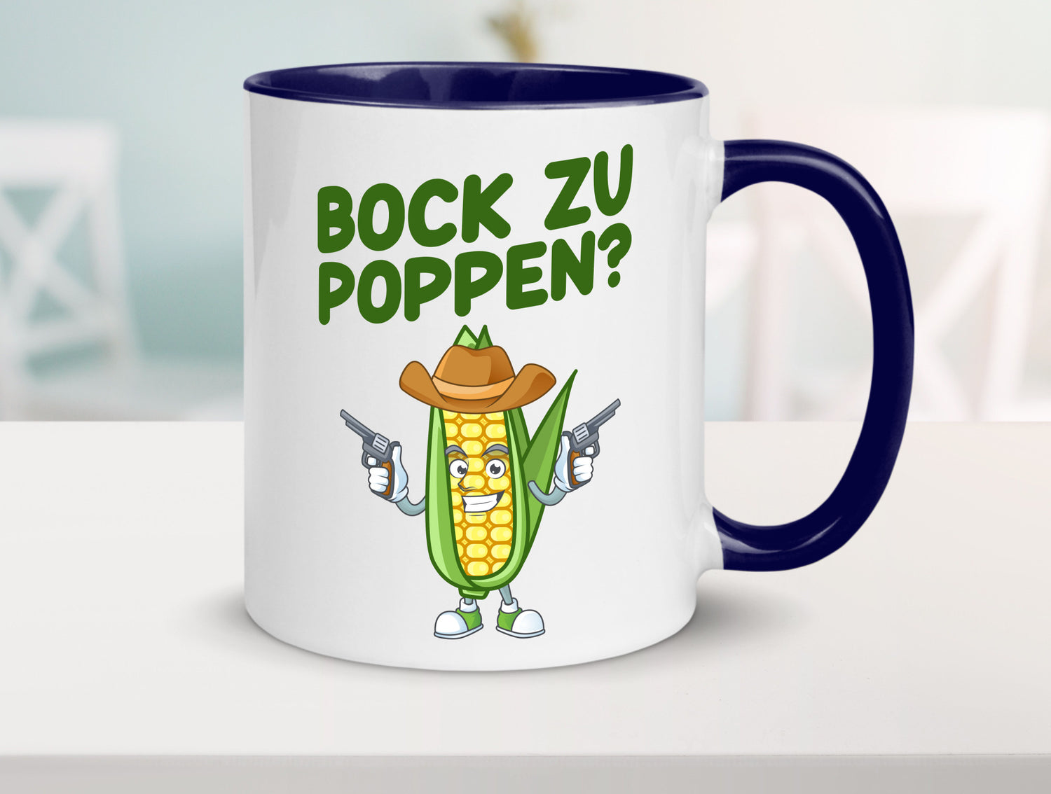 Bock auf Poppen | Mais Lustig Geschenk Humor Geschenkidee lustiger Spruch Tasse