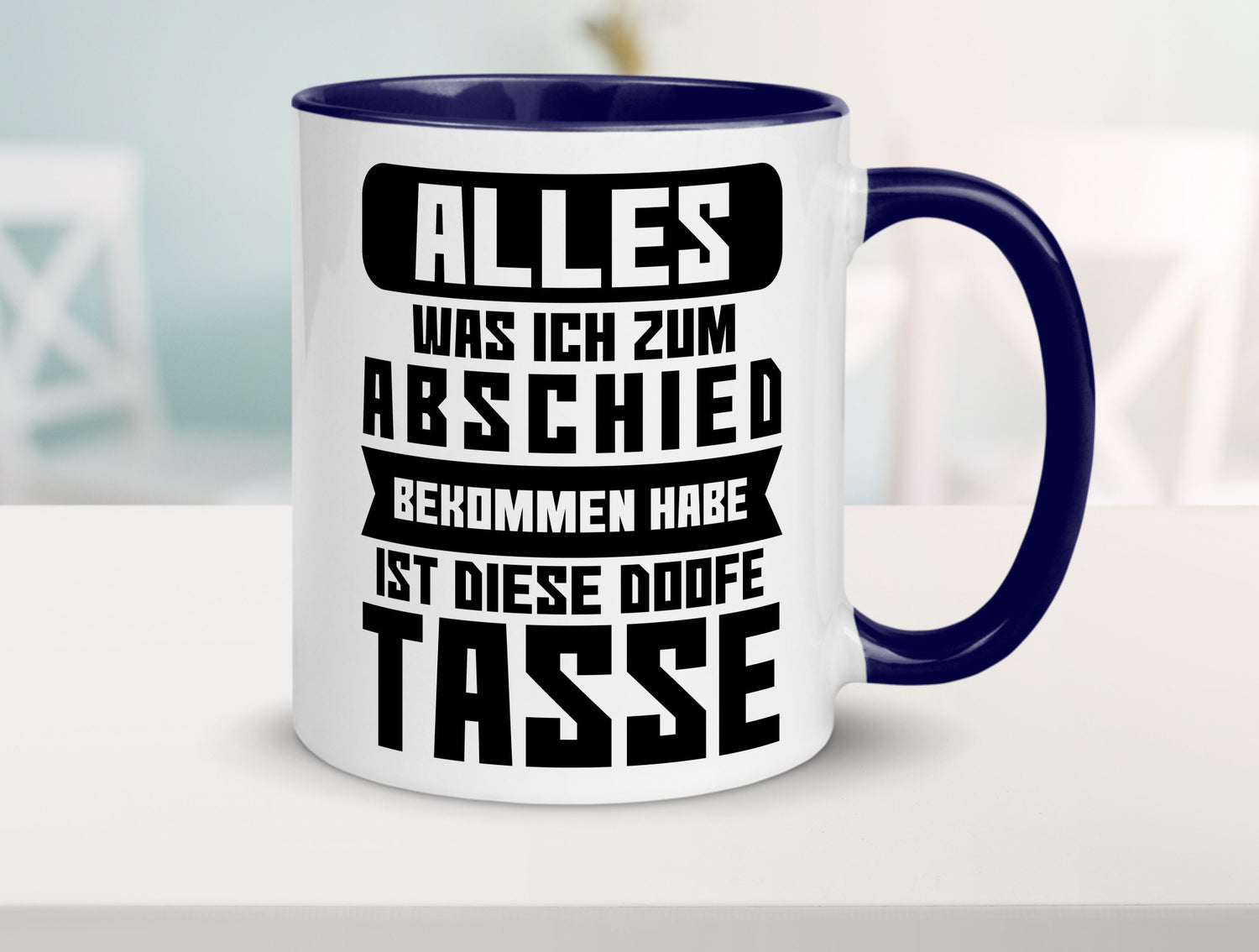 Zum Abschied | Kollegen Jobwechsel Büro Abschluss Geschenk Arbeit lustiger
