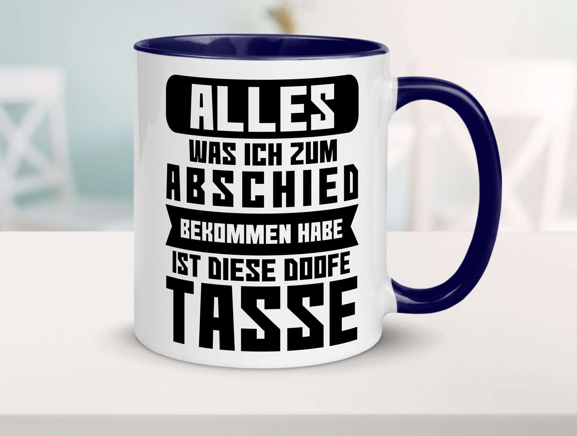 Zum Abschied | Kollegen Jobwechsel Büro Abschluss Geschenk Arbeit lustiger