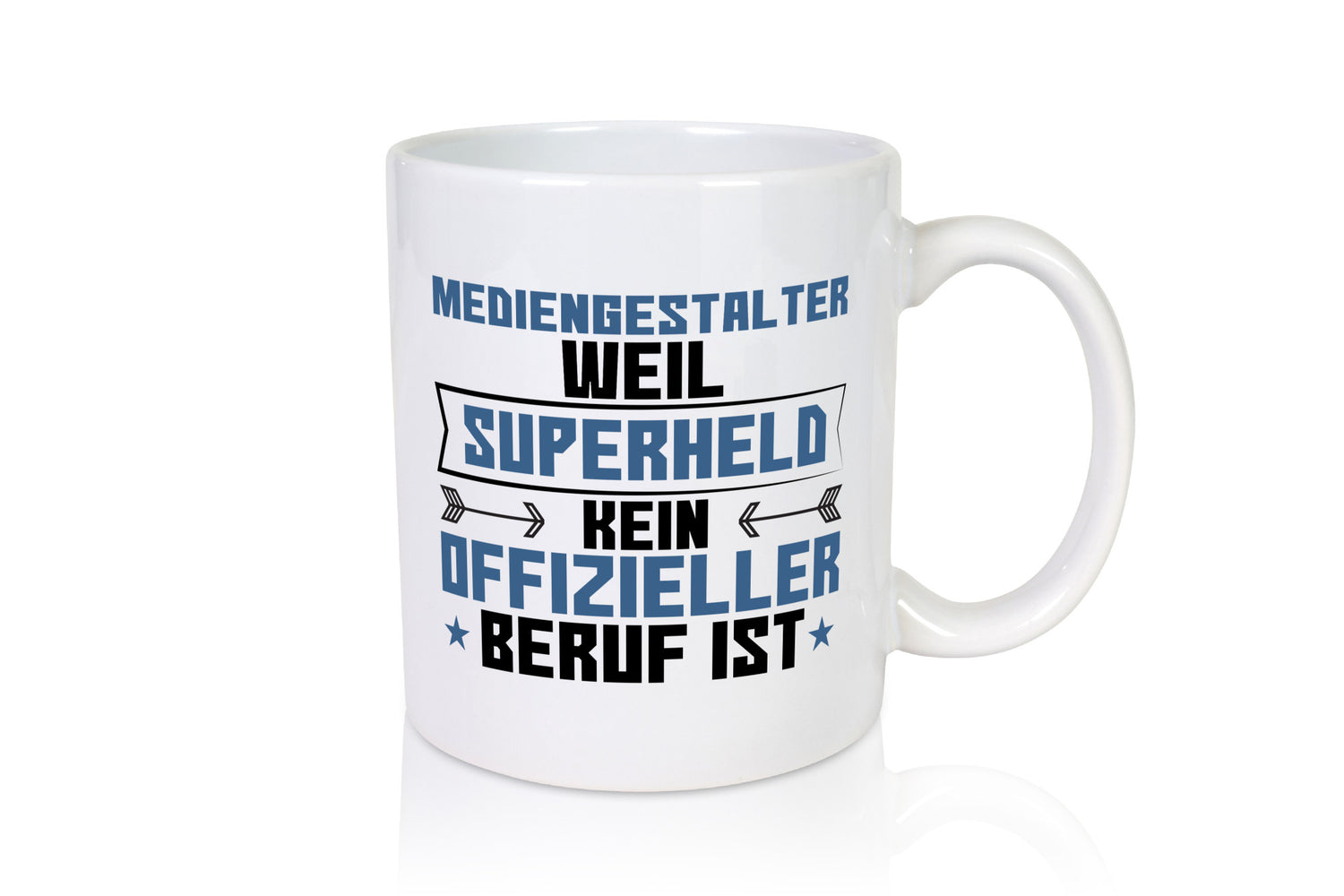 Superheld Mediengestalter | Medien Geschenkidee Humor Tasse