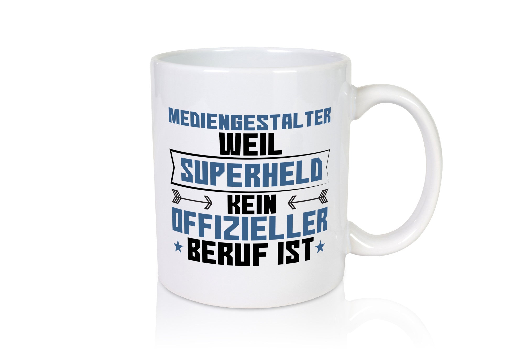 Superheld Mediengestalter | Medien Geschenkidee Humor Tasse
