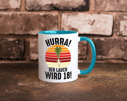 Hurra der lauch wird 18 | 18. Geburtstag Ehrentag lustiger Spruch Geschenk