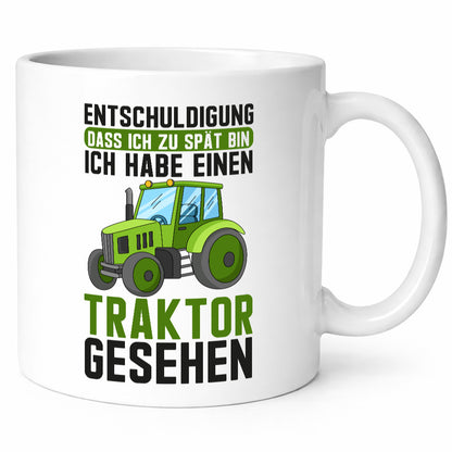 Entschuldigung das ich zu spät bin | traktor gesehen Kind Geschenkidee Humor