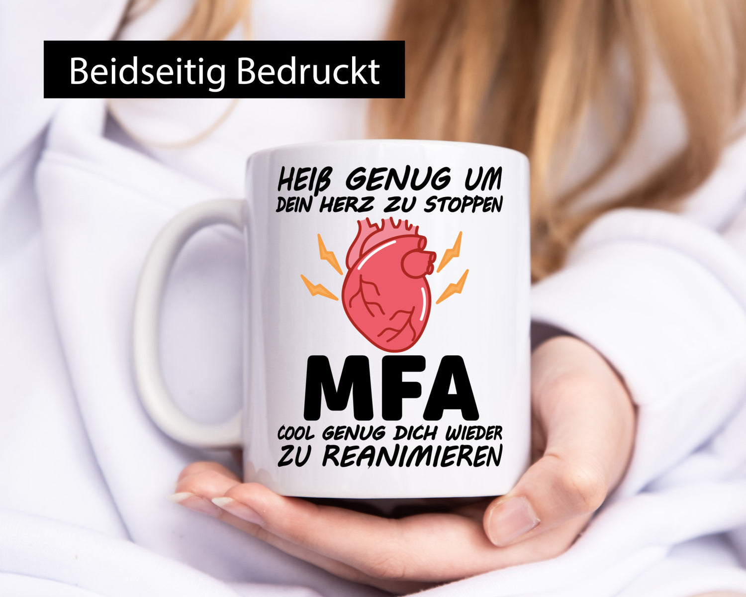 MFA Tasse | Herz Motiv Krankenpfleger Statement lustiger Spruch Geschenk Humor