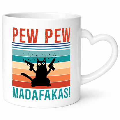 Pew Madafakas | verrückte Katze mit Pistolen Meme lustiger Spruch Geschenk