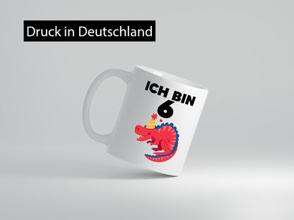 6. Geburtstag | Dino Dinosaurier 6 Jahre lustiger Spruch Geschenk Geschenkidee