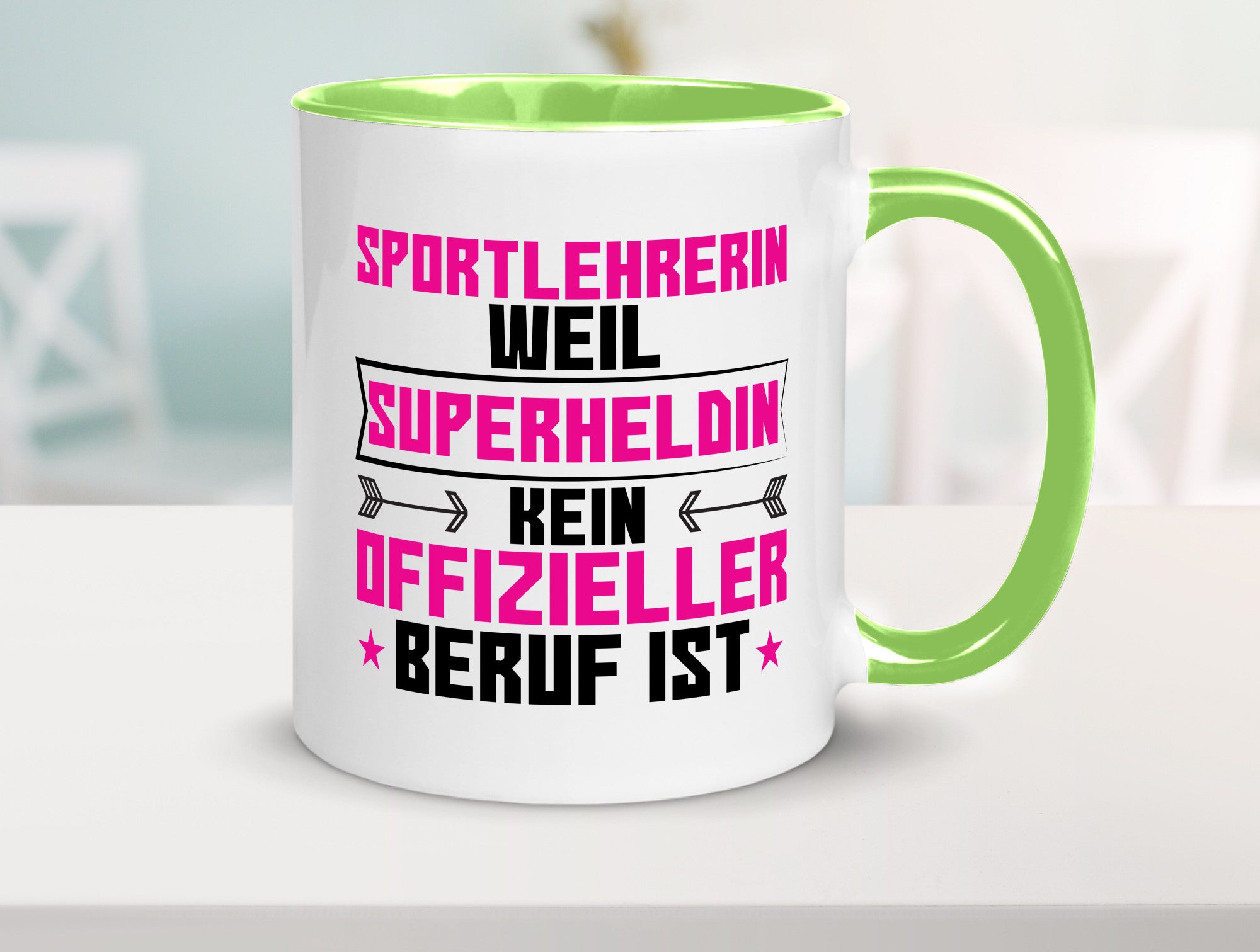 Superheldin Sportlehrerin | Lehrer Sport lustig Humor Geschenkidee Geschenk