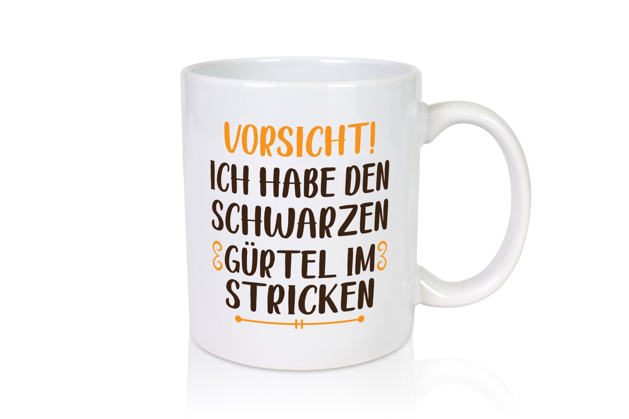 Schwarzen Gürtel im Stricken | Stricknadel lustiger Spruch Geschenk Humor