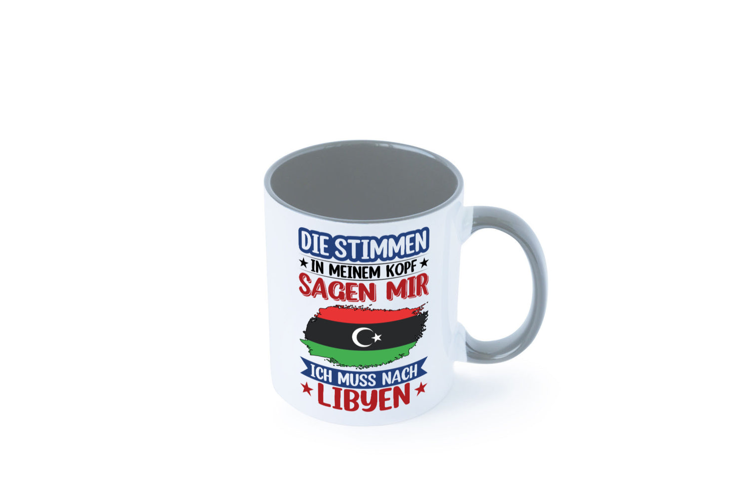 Libyen | Urlaub Stimmen in meinem Kopf Traumland Geschenkidee Humor Tasse