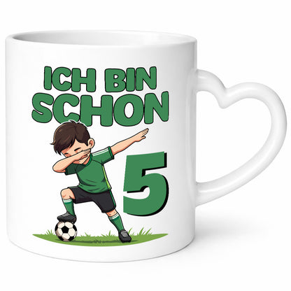 5. Geburtstag | 5 Jahre Fußballer lustiger Spruch Geschenk Geschenkidee Tasse