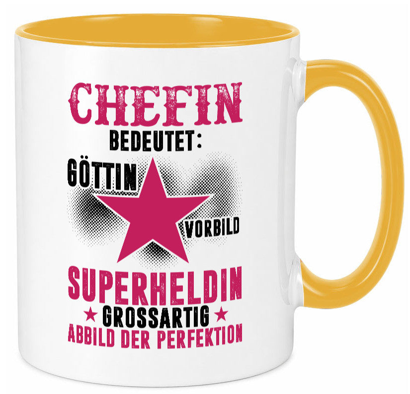Bedeutung von Chefin | Führungskraft Vorgesetzte Geschenk Arbeit Kollegen Büro