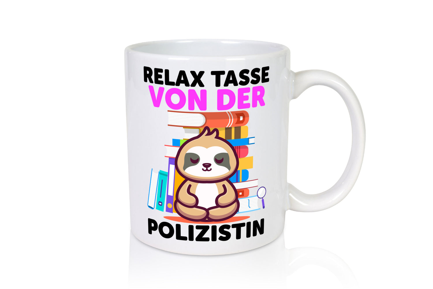 Relax Tasse: Polizistin | Beruf Polizei lustiger Spruch Geschenk Arbeit