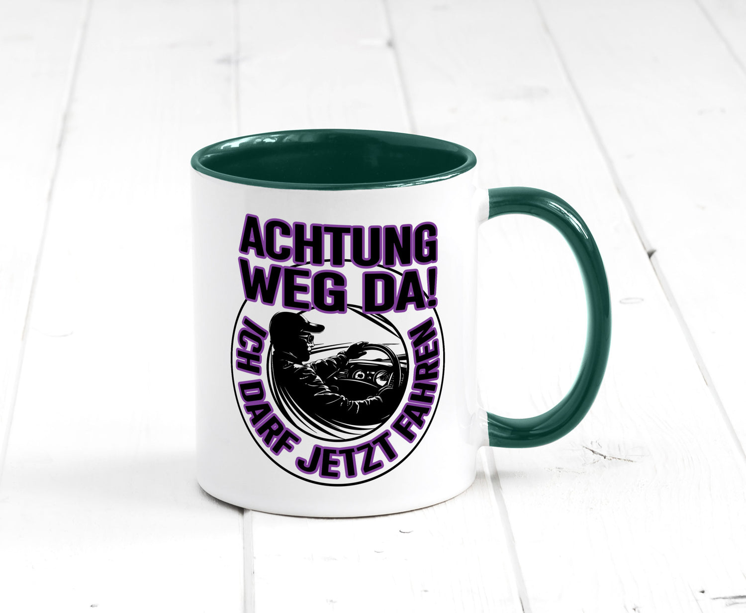 Achtung weg da ich darf jetzt Fahren | Führerschein lustig Humor Geschenkidee