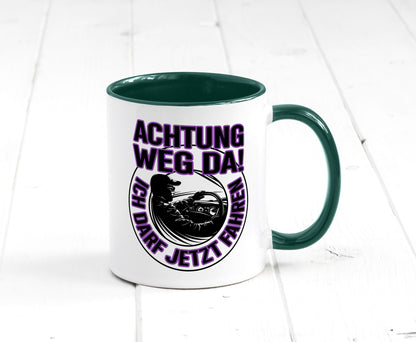Achtung weg da ich darf jetzt Fahren | Führerschein lustig Humor Geschenkidee