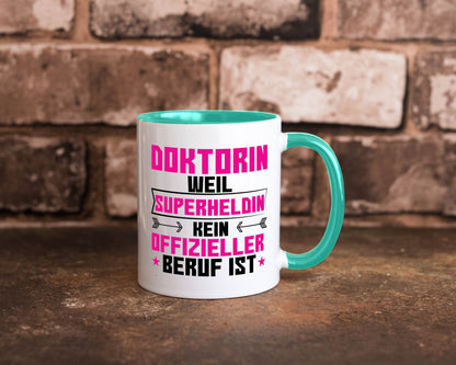 Superheldin Doktorin | Doktorand Doktortitel Geschenkidee Humor Tasse