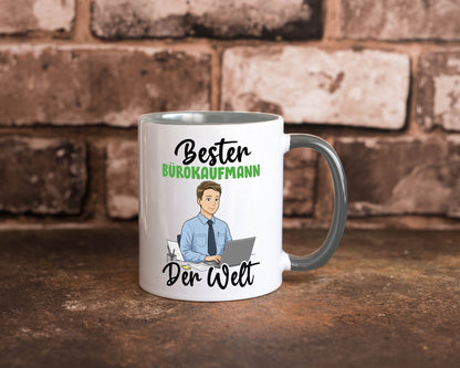 Bester Bürokaufmann | Kaufmann v2 lustig Arbeit Kollegen Büro Geschenk Tasse