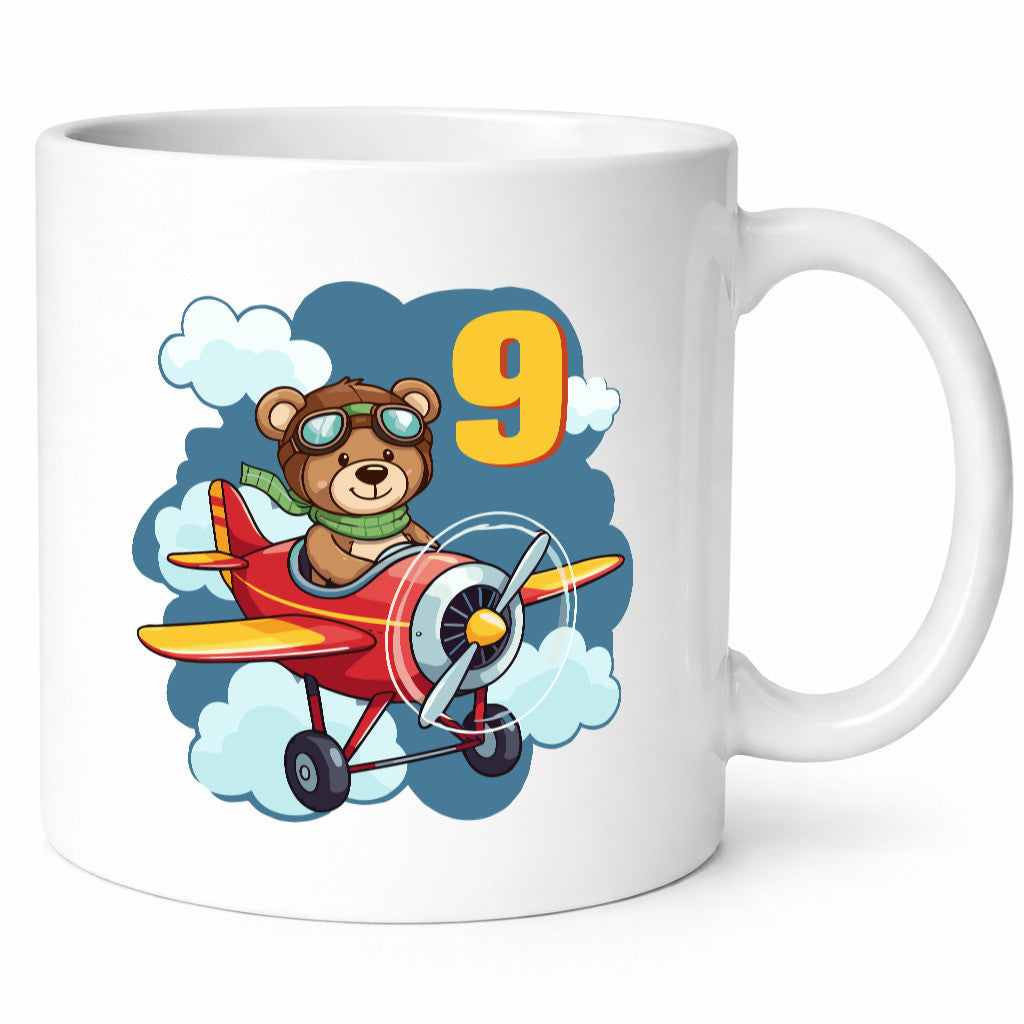 9. Geburtstag | 9 Jahre Kinder Pilot Flugzeug Geschenk Geschenkidee lustiger