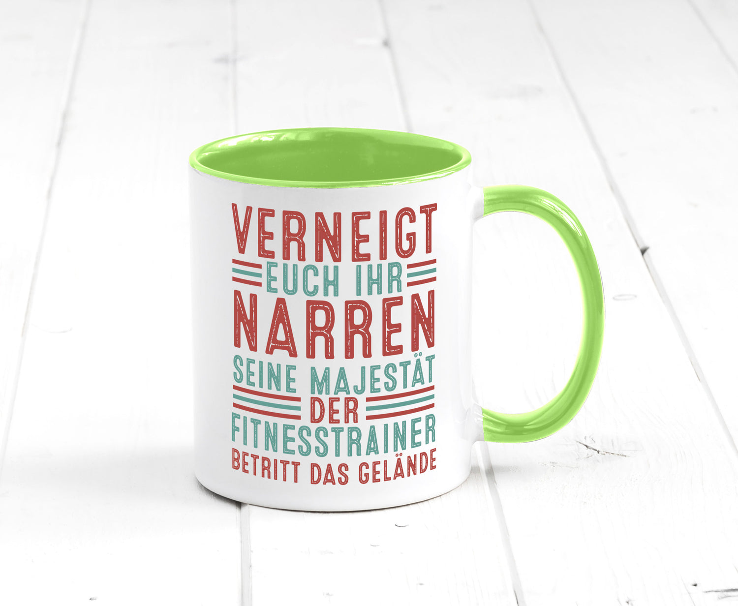 Verneigt euch: Fitnesstrainer | Personal Trainer v2 lustig Humor Geschenkidee