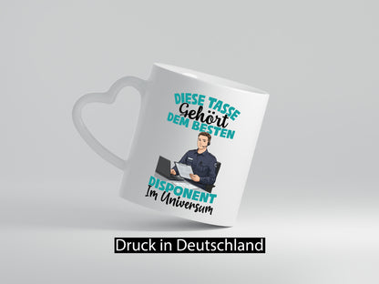 Im Universum: Disponent | Zuteiler Humor Geschenkidee Tasse