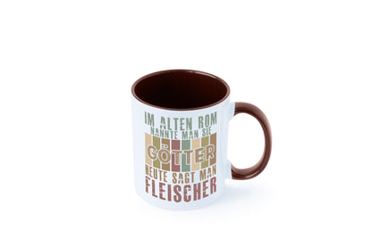 Heute sagt man: Fleischer | Schlachterei Humor Geschenkidee Tasse