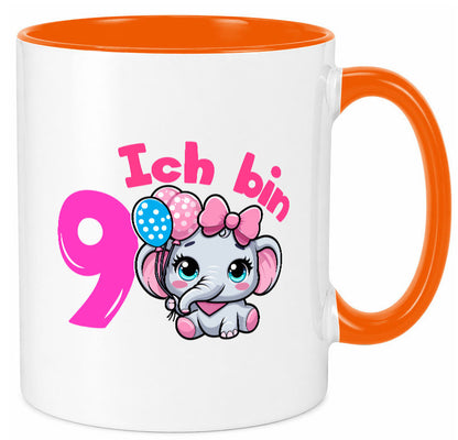 9. Geburtstag | 9 Jahre Elefant Mädchen Geschenk Geschenkidee lustiger Spruch