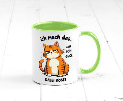 Ich guck dabei Böse | Katze Ironie Geschenk Tierliebhaber Humor lustiger Spruch