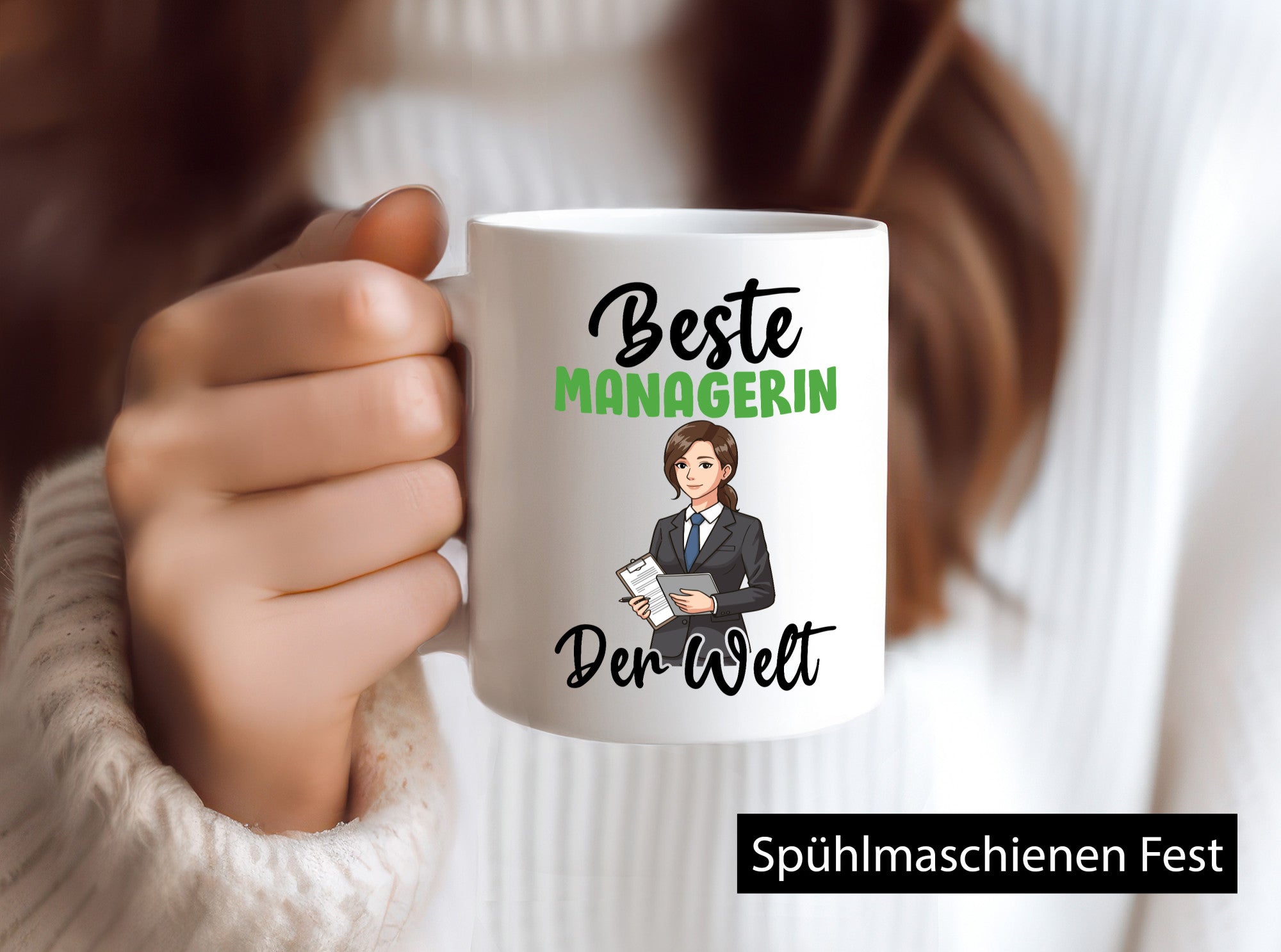 Beste Managerin | Management v2 lustig Humor Geschenkidee Geschenk Tasse