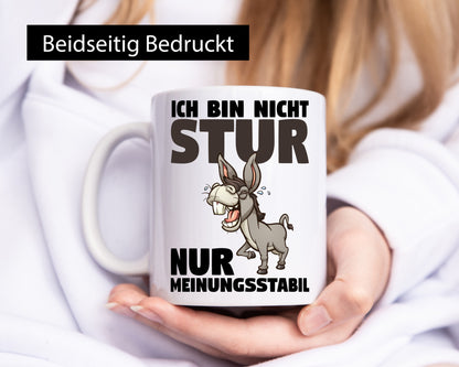 Sturer Esel | Sturkopf Tasse Dickkopf Spruch Humor lustiger Geschenk