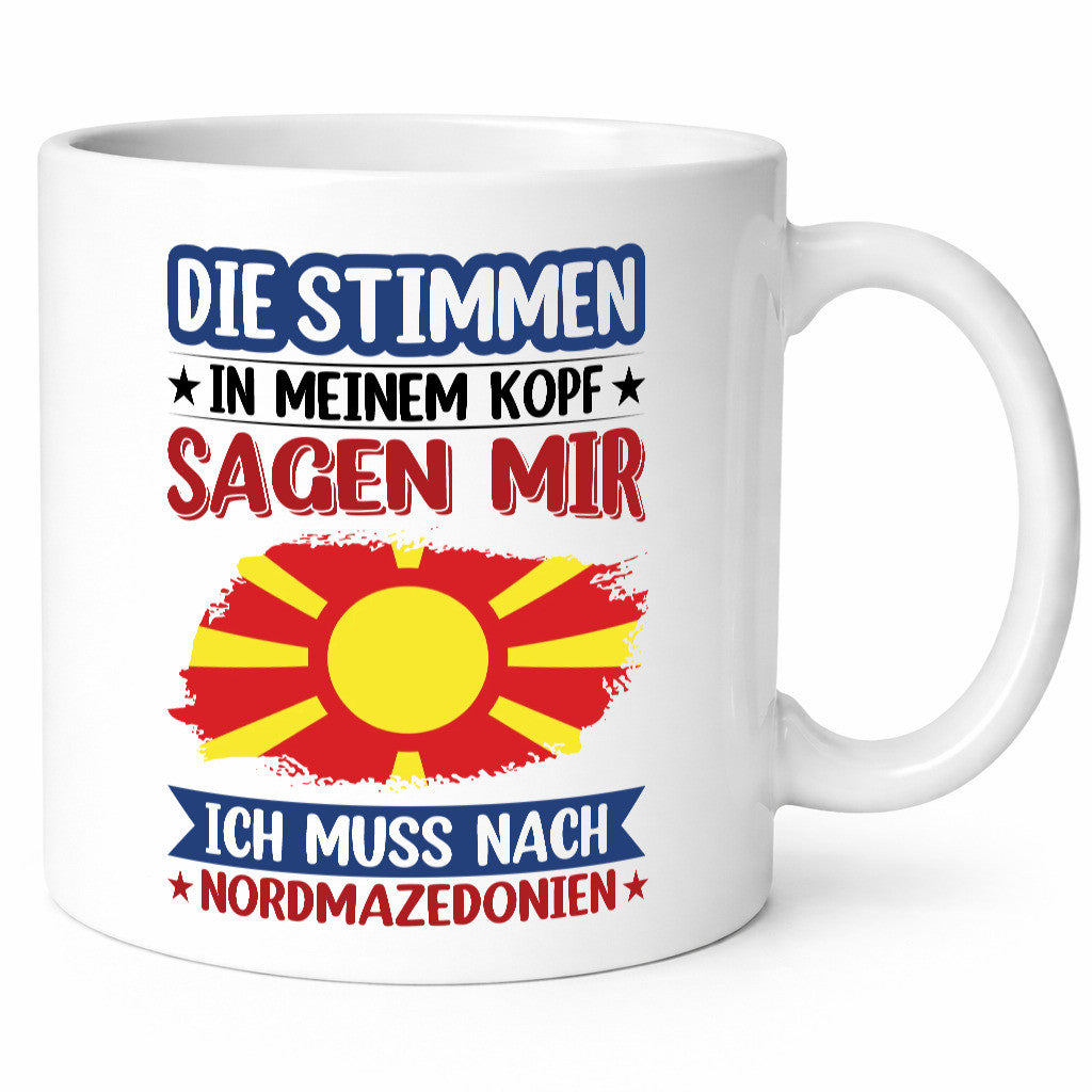 Nordmazedonien | Urlaub Stimmen in meinem Kopf Geschenk Humor Geschenkidee