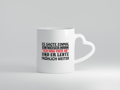Weiser Mann lustiger Spruch Geschenk Humor Geschenkidee Tasse