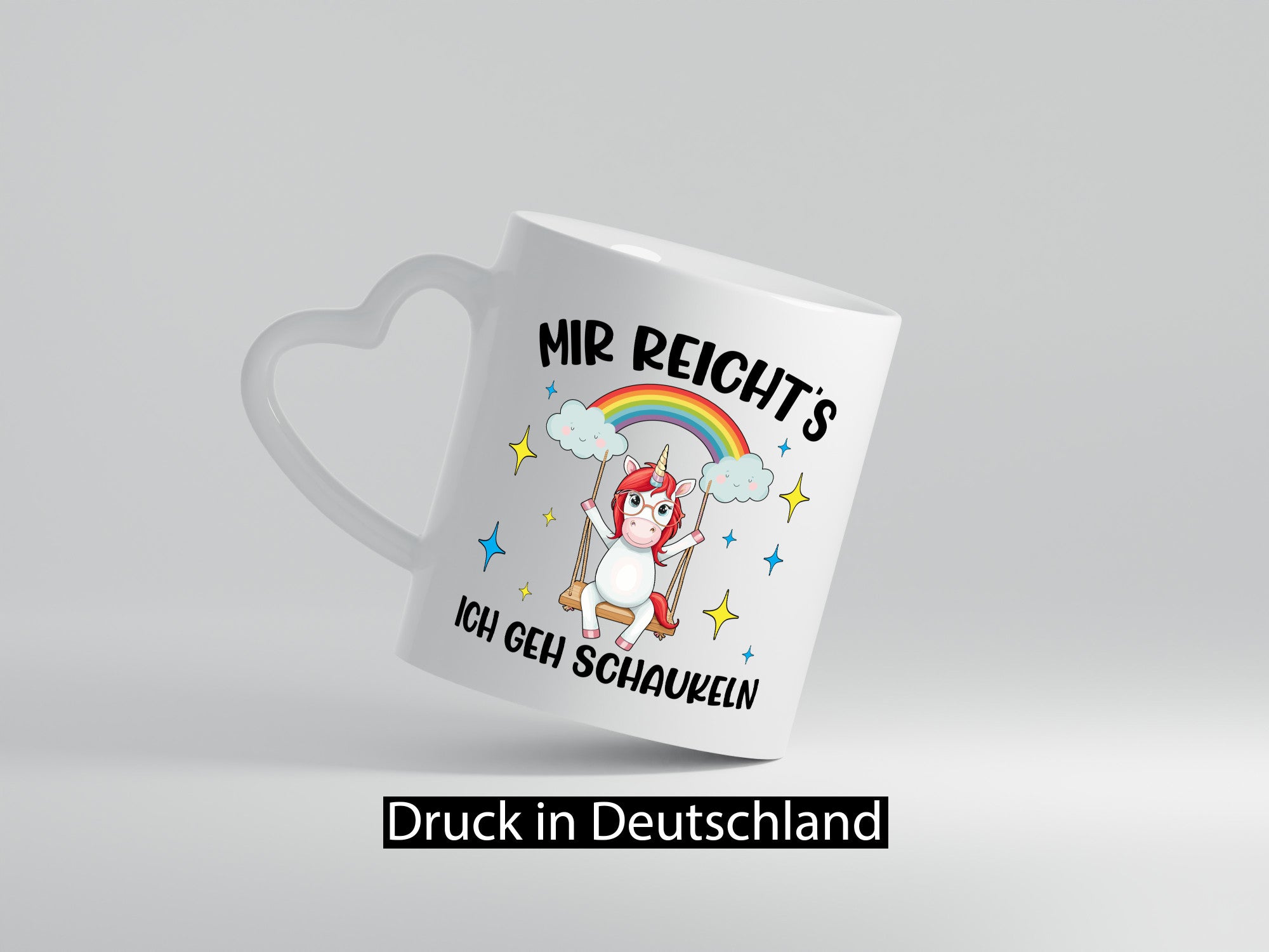 Mir Reichts ich geh Schaukeln | Einhorn Geschenkidee Humor Tasse