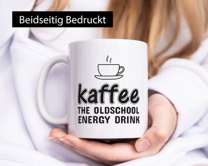 Oldschool Kaffee | Kaffeetrinker Tasse Statement lustiger Spruch Geschenk Humor